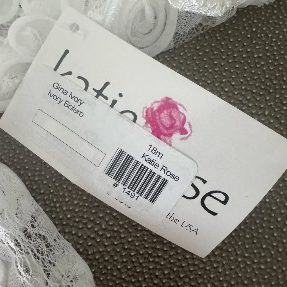 White Floral Lace Kids Jacket